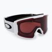Oakley Line Miner matiniai balti/prizm granato spalvos slidinėjimo akiniai OO7070-B9