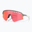 Akiniai nuo saulės Oakley Sutro Lite Sweep matte silver/blue colorshift/prizm trail torch