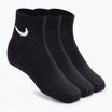 Kojinės Nike Everyday Cushioned Ankle 3 poros black/white