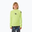 Vaikiški plaukimo marškinėliai ilgomis rankovėmis Rip Curl Brand Wave UPF Rash Vest lime