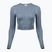 Moteriški treniruočių marškinėliai ilgomis rankovėmis Reebok RBK Lab Seamless Crop upgrade blue