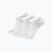 New Balance Performance medvilninės plokščios kojinės 3 poros baltos spalvos
