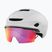 "Oakley Aro7 Road" matinis baltas/prizm kelių dviračių šalmas
