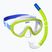 Vaikiškas paviršinio nardymo rinkinys Mares Combo Jelly lime/blue/clear