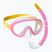 Vaikiškas paviršinio nardymo rinkinys Mares Combo Jelly pink/yellow/clear