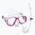 Vaikų nardymo rinkinys Mares Tapu Jr pink/white/clear