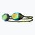 Plaukimo akiniai TYR Blackops 140 Ev Racing Mirrored fluo green/black