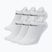 Kojinės Nike Everyday Cushioned No-Show 6 poros white/black