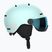 Vaikiškas slidinėjimo šalmas Salomon Orka Visor bleached aqua