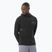 Vyriškas bėgimo džemperis Salomon Sense Aero Hybrid Half Zip Hooded deep black
