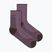 Moteriškos kojinės Icebreaker Merino Hike+ Ultralight Quarter grey plum/bittersweet