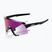 Saulės akiniai 100 % S3 LE gloss black/purple flash mirror photochromic