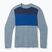 Vyriški termoaktyvūs marškinėliai ilgomis rankovėmis Smartwool Thermal Merino Baselayer Colorblock Crew Boxed pewter blue