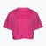 Moteriški treniruočių marškinėliai Under Armour Campus Boxy Crop astro pink/black