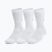 Kojinės Under Armour Training Cotton Crew 3 poros white/white/black