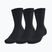Kojinės Under Armour Training Cotton Crew 3 poros black/black/white
