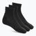 Kojinės Under Armour Training Cotton Quarter 3 poros black/black/white