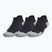 Bėgimo kojinės Under Armour Dry Run Cushion No Show 3 poros black/pitch gray/reflective