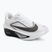 Vyriški bėgimo batai Nike Zoom Fly 6 white/smoke grey/metallic silver/black