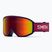 Vaikiški slidinėjimo akiniai Smith Reason OTG S3 deep plum gradient/red solx mirror antifog