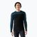 Vyriški termoaktyvūs marškinėliai ilgomis rankovėmis Smartwool Classic Thermal Merino Base Layer Colorblock Crew Boxed twilling blue/black