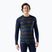 Vyriški termoaktyvūs marškinėliai Smartwool Merino 250 Baselayer Crew Boxed deep navy geo peaks