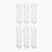 Kojinės  Jordan Everyday Cushioned Crew 6 pairs white/black