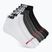 Kojinės New Balance Everyday Low Cut 6 pairs white/silver metallic