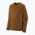 Vyriški žygio marškinėliai ilgomis rankovėmis Patagonia Cap Cool Merino Blend LS wolf brown