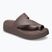Moteriškos šlepetės per pirštą Crocs Getaway Platform Toe Loop truffle