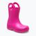 Vaikiški guminiai batai Crocs Handle It Rain Boot Kids pink crush