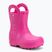 Vaikiški guminiai batai Crocs Handle It Rain Boot Kids Toddler pink crush