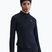 Moteriški bėgimo marškinėliai ilgomis rankovėmis Nike Tempo Swoosh Run Dri-Fit 1/4-Zip black/white