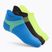 Vyriškos kojinės Under Armour Dry Run Lite No Show 3 poros blue atlantis/black/reflective