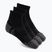 Kojinės Under Armour Perf Tech Qtr 3 pack ultimate black/ultimate black/jet gray