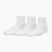 Moteriškos kojinės Under Armour Vanish 3 Pack white/white/halo gray
