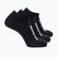 Kojinės Salomon Everyday Lite Low 3 pairs black/black/black