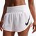 Moteriški bėgimo šortai Nike Tempo Swoosh Dri-Fit Mid-Rise Brief-Lined white/orange pulse/black