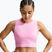Moteriški marškinėliai Nike Pro pink rise/white