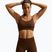 Moteriški šortai Nike Pro Seamless High-Waisted Biker 5" cacao wow