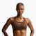Sportinė liemenėlė moterims Nike Swoosh Medium Support cacao wow/white