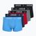 Vyriškos Nike Jordan Cotton Trunk bokserinės kelnaitės 5 vnt. sportiškos raudonos/juodos spalvos