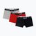 Vyriškos trumpikės Jordan Flight Cotton Trunk 3pk gym red/black