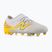Vaikiški futbolo bateliai New Balance Furon Team V9 FG fresh air/satsuma orange