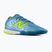 Futbolo bateliai New Balance Tekela Team Low V5 IN metallic blue/alkaline green/team navy