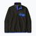 Vyriškas flisinis džemperis Patagonia Lightweight Synchilla Snap-T Pullover black w/p6 blue