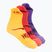 Kojinės HOKA No-Show Run Sock 3-pack egg yolk/cerise/virtual violet