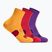 Kojinės HOKA Quarter Run Sock 3-Pack egg yolk/cerise/virtual violet