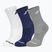 Kojinės Babolat 3 poros white/estate blue/grey