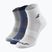 Kojinės Babolat Quarter 3 Pack white/estate blue/grey